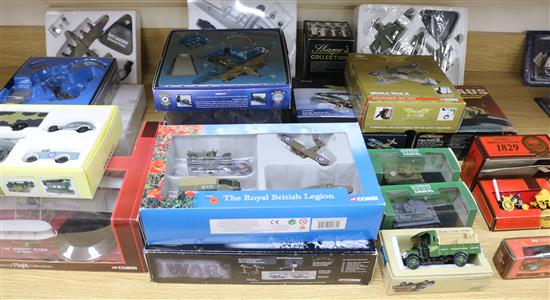 A collection of Corgi cars and aircraft all boxed (23)